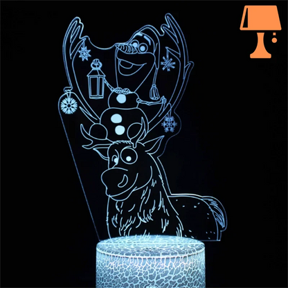 Lampe de Chevet la Reine Des Neiges 6