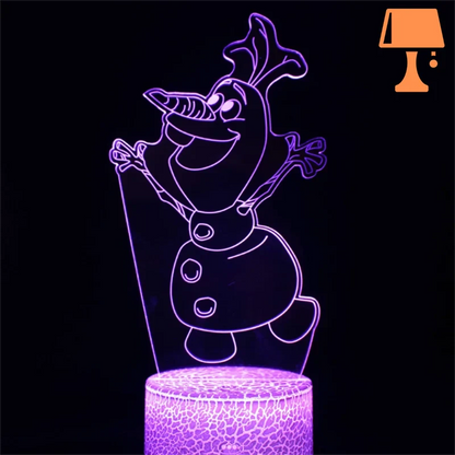 Lampe de Chevet la Reine Des Neiges 7