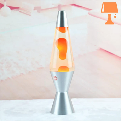 lampe de chevet lave orange