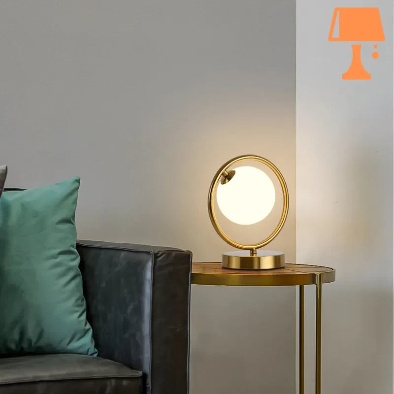 lampe de chevet led cercle table de chevet