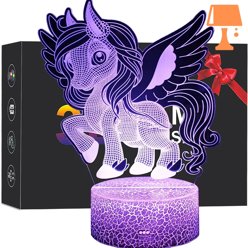 lampe de chevet licorne style 4 ever design