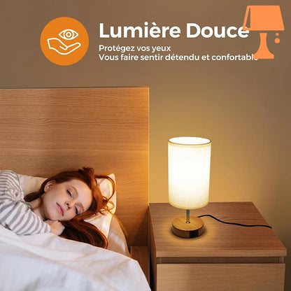 lampe de chevet lin tete de lit