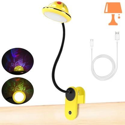 lampe de chevet lit mezzanine jaune