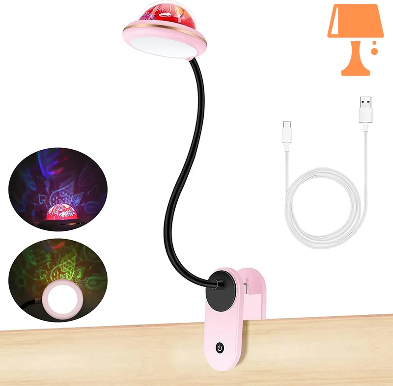 lampe de chevet lit mezzanine rose