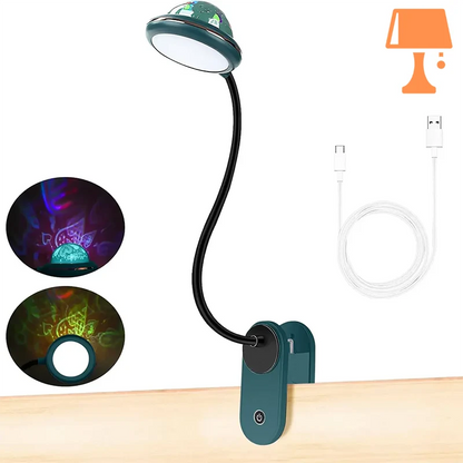 lampe de chevet lit mezzanine vert