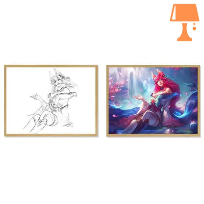 lampe de chevet lol ahri