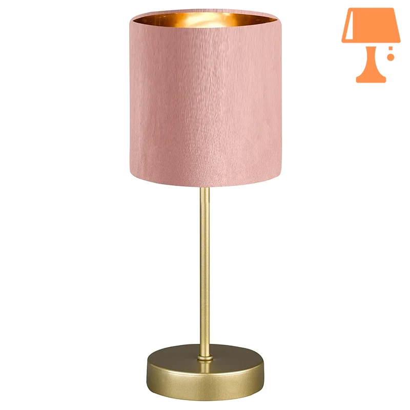 lampe de chevet london rose pied