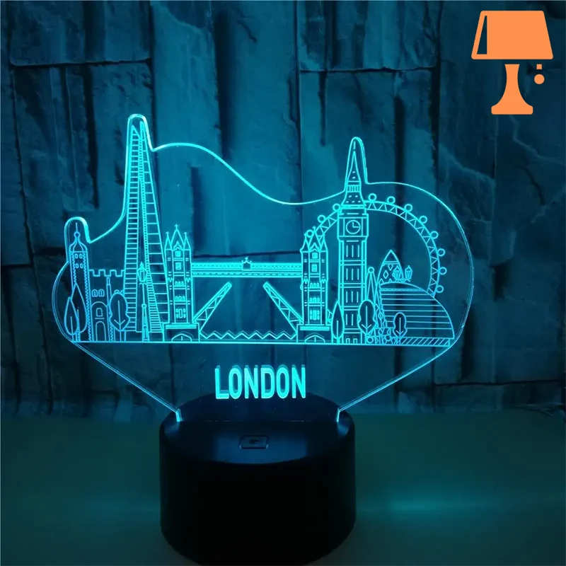 lampe de chevet londres bleu