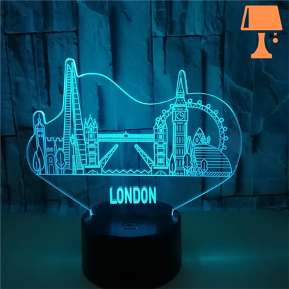 lampe de chevet londres bleu