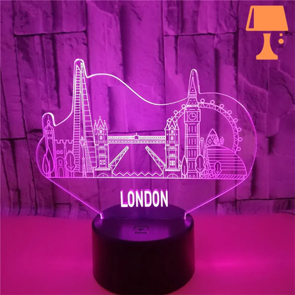 lampe de chevet londres rose