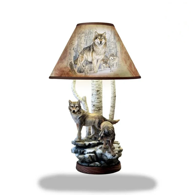 lampe de chevet loup