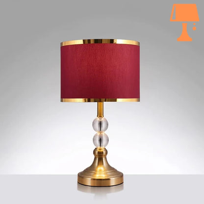 lampe de chevet luxe rouge