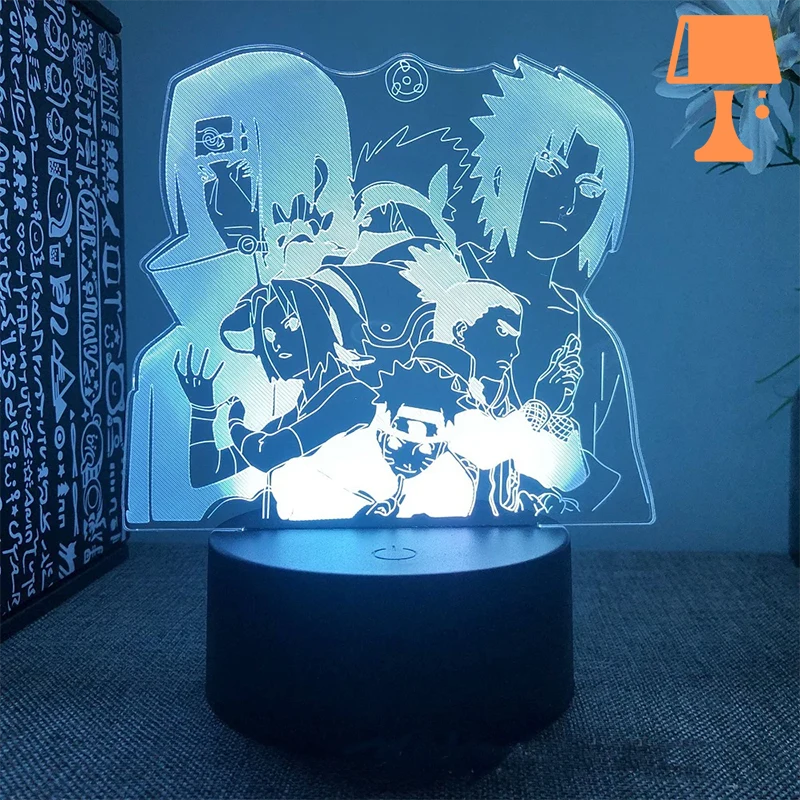 lampe de chevet manga naruto originale