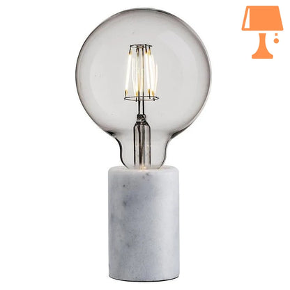 lampe de chevet marbre blanc design