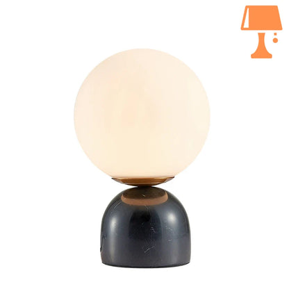 petite lampe chevet marbre noir