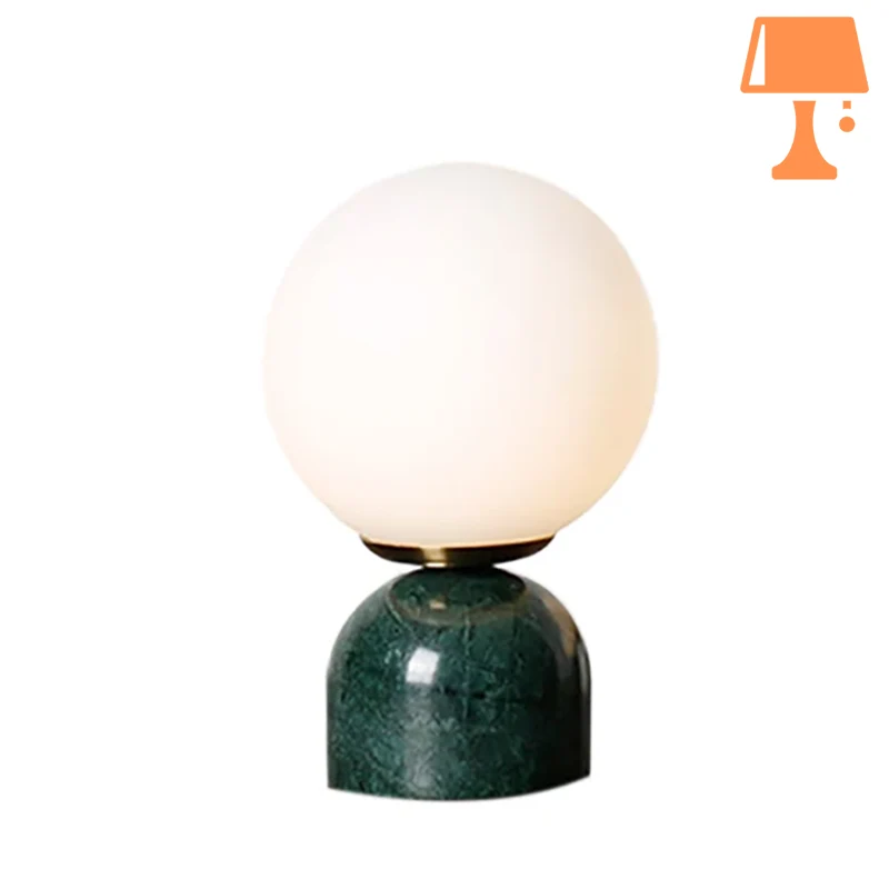 petite lampe chevet marbre vert