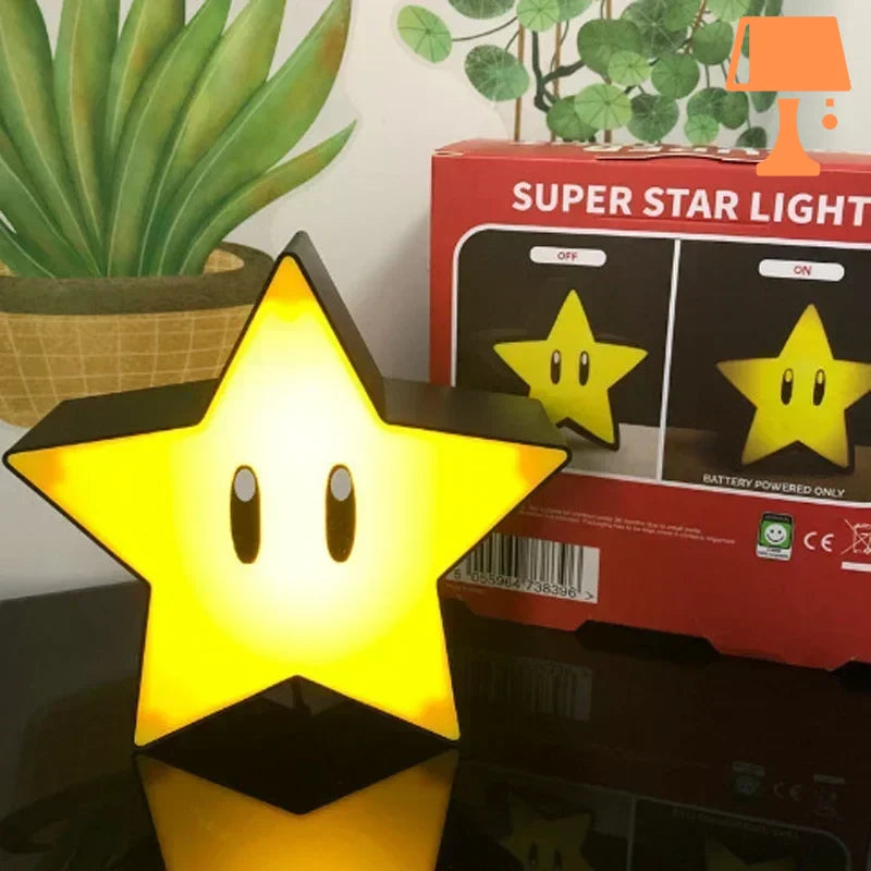 Lampe de Chevet Mario Bros Etoile