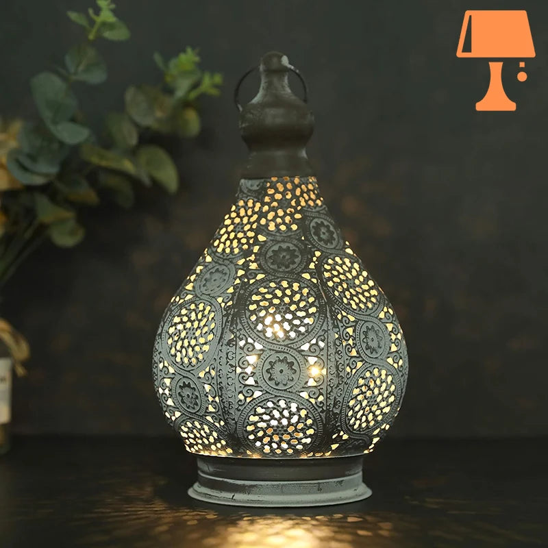 Lampe de Chevet Marocaine Allumée