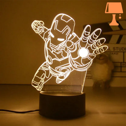 lampe de chevet marvel iron man