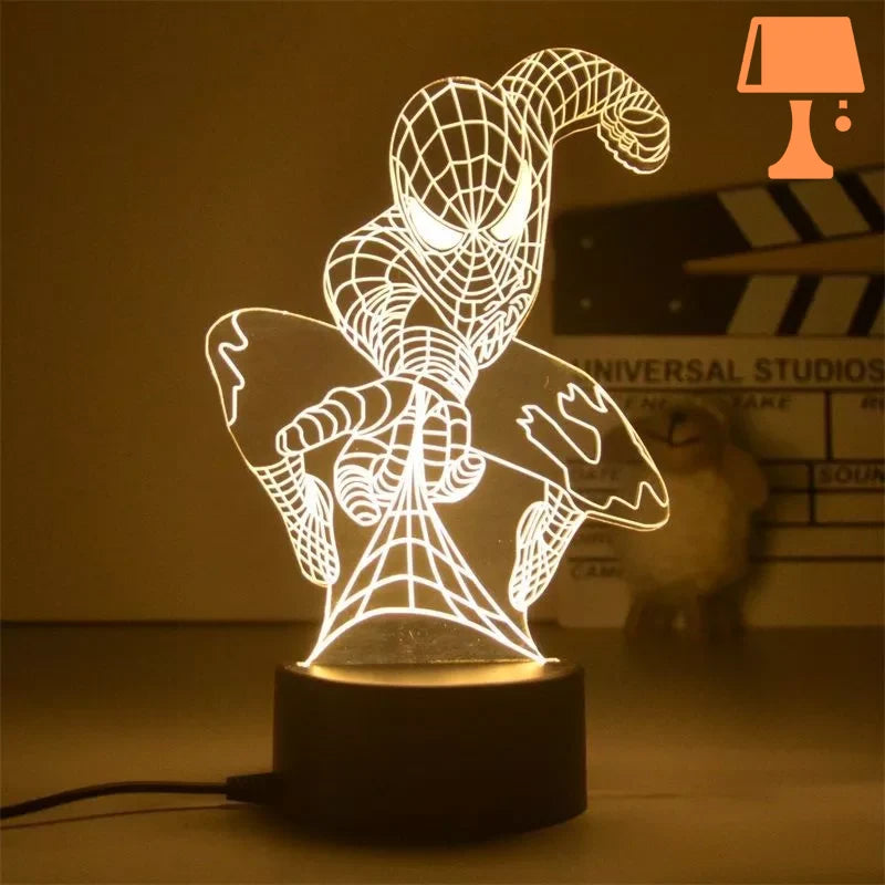 lampe de chevet marvel spider man