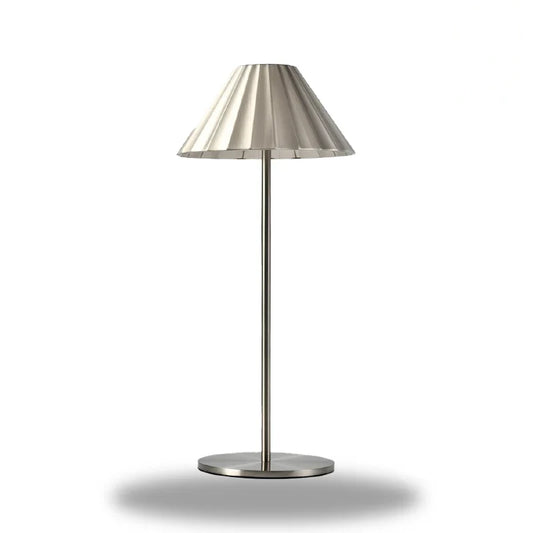 lampe de chevet metal argente