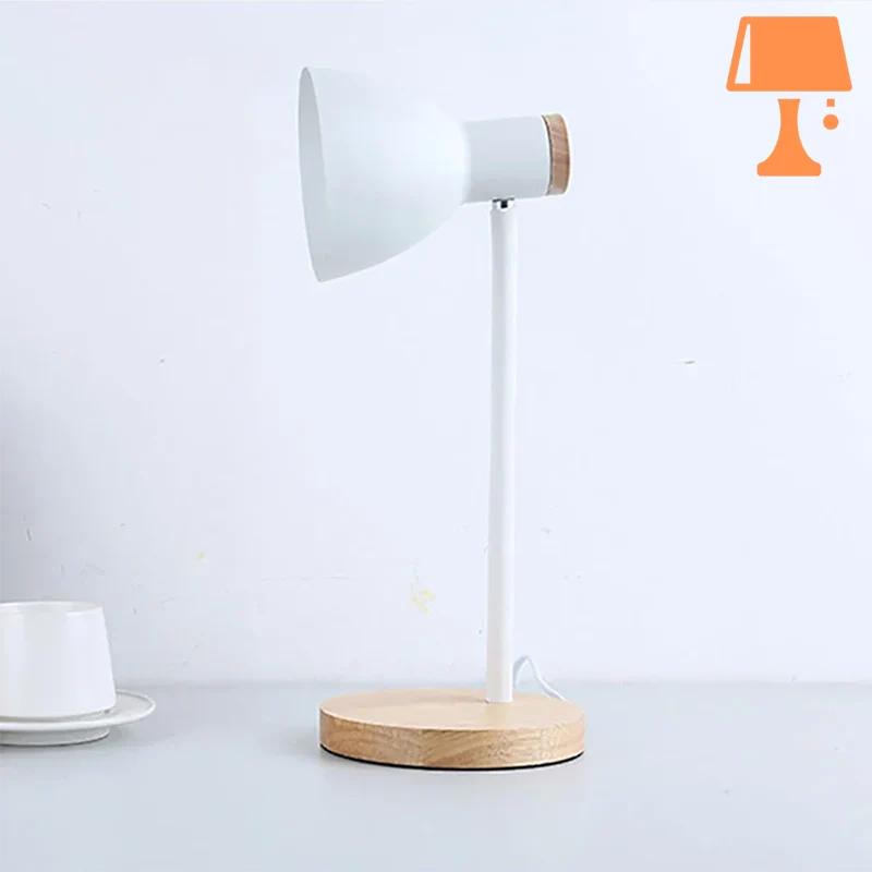 lampe de chevet métal bois design