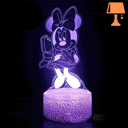 lampe de chevet minnie mouse originale