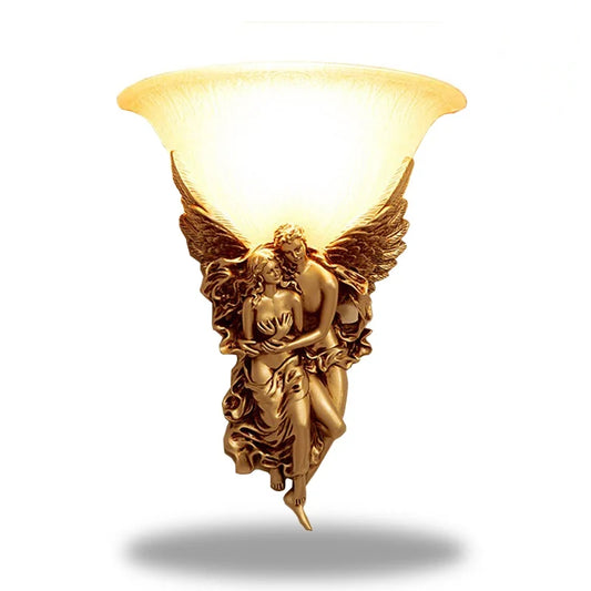 lampe de chevet murale avec ange