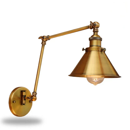 lampe de chevet murale laiton vieilli