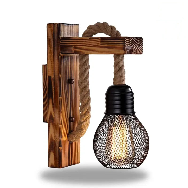 lampe de chevet murale potence bois