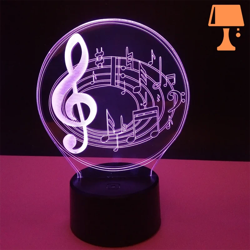 lampe de chevet musicale noir