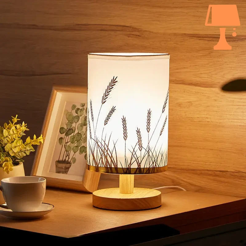 lampe de chevet nature bois