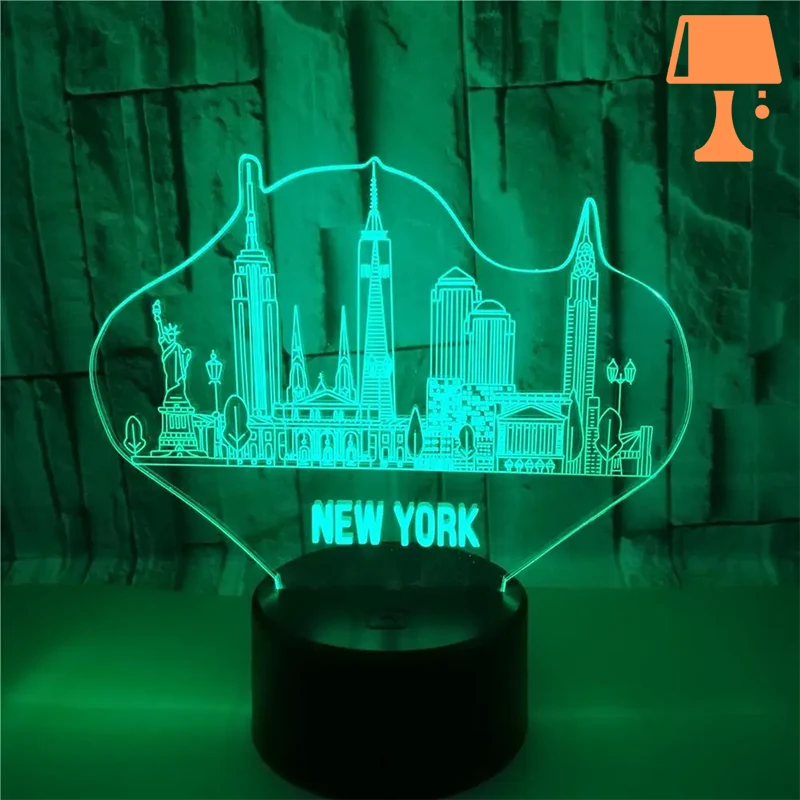 lampe de chevet new york tactile jolie