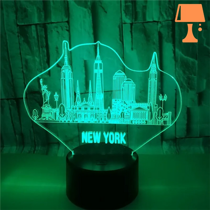 lampe de chevet new york tactile jolie