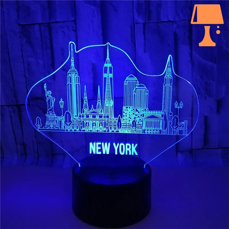 lampe de chevet new york tactile originale