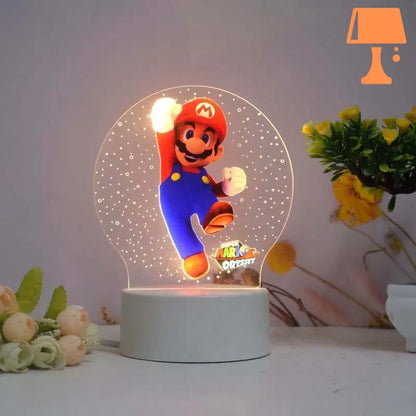 lampe de chevet nintendo enfant