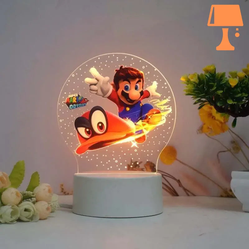 lampe de chevet nintendo mario