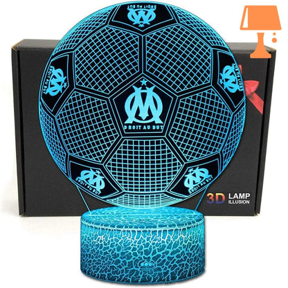 lampe de chevet olympique de marseille emballage