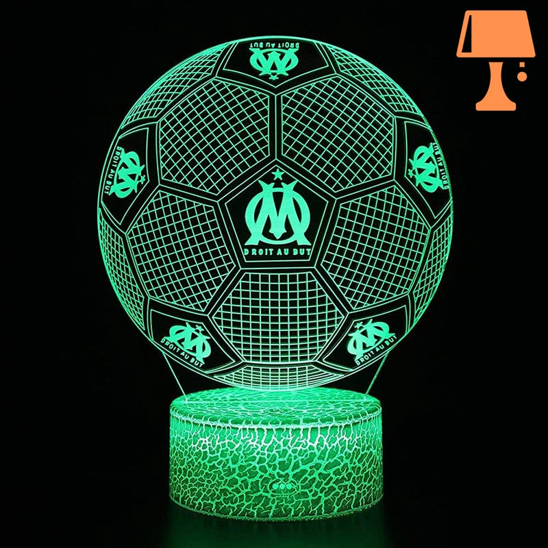 lampe de chevet olympique de marseille vert