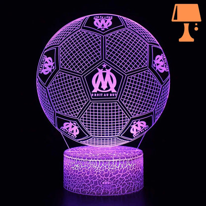 lampe de chevet olympique de marseille violet