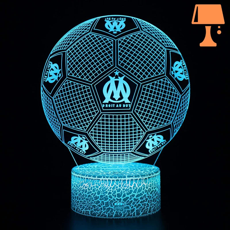 lampe de chevet om bleu foot