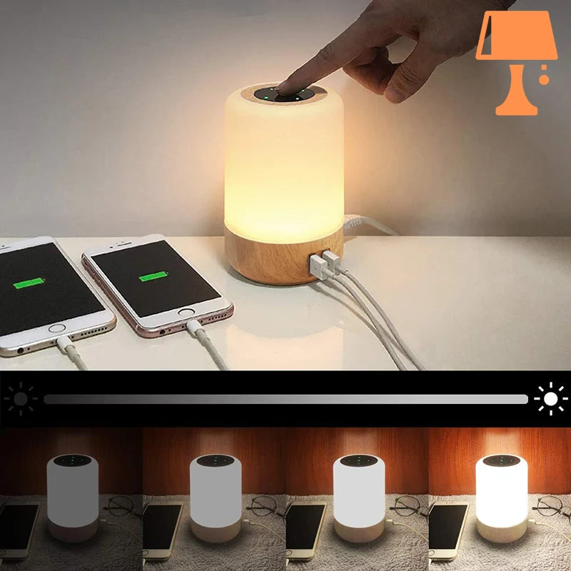 lampe de chevet one touch luminositée ajustable