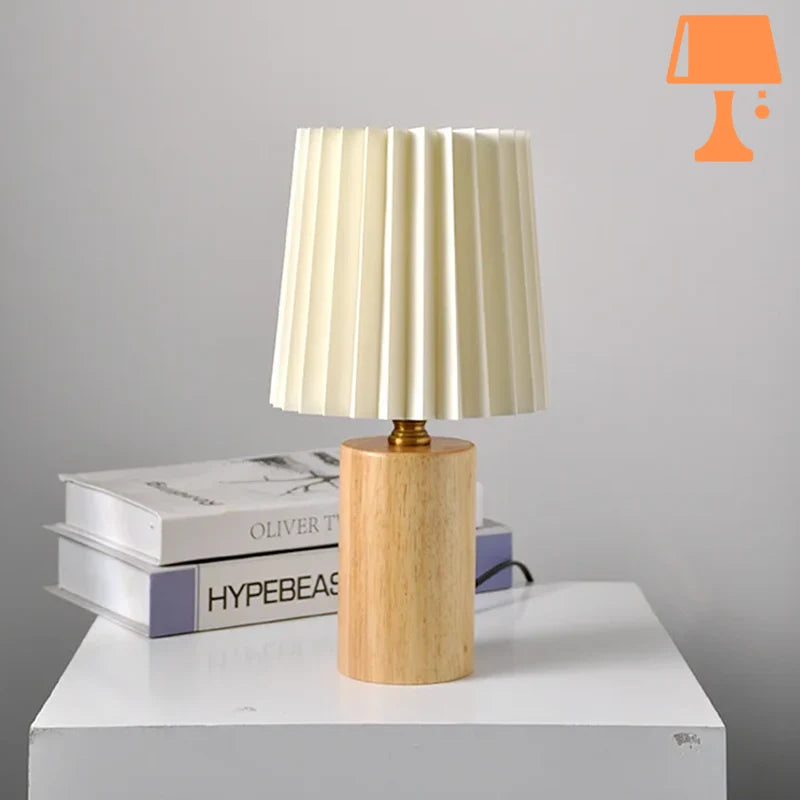 lampe de chevet originale bois clair