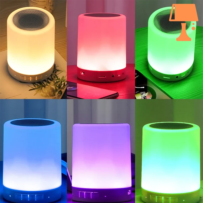 Lampe de Chevet Originale Tactile Couleur Lumineuse