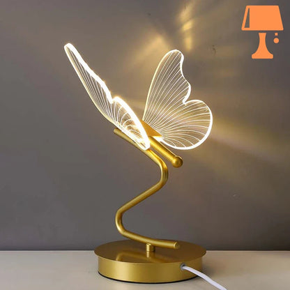 lampe de chevet papillon table