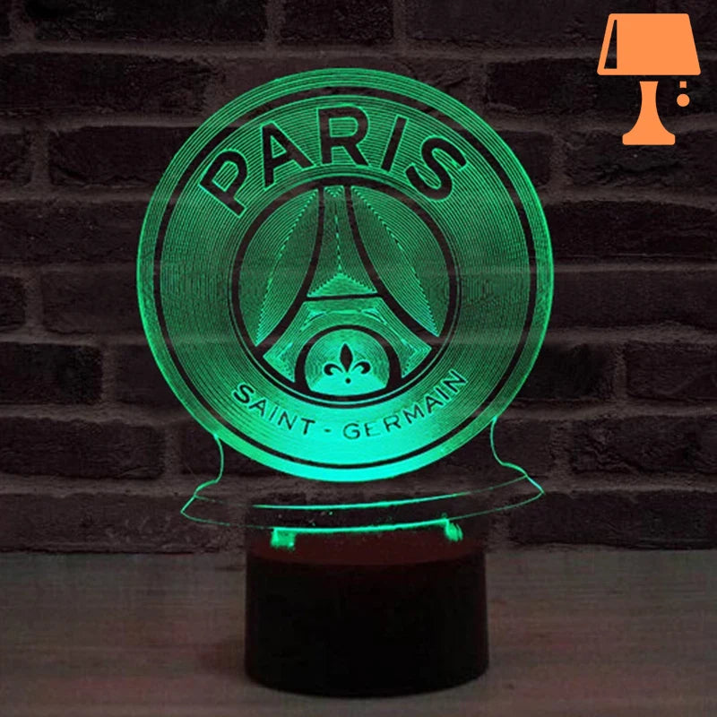 lampe de chevet paris saint germain vert