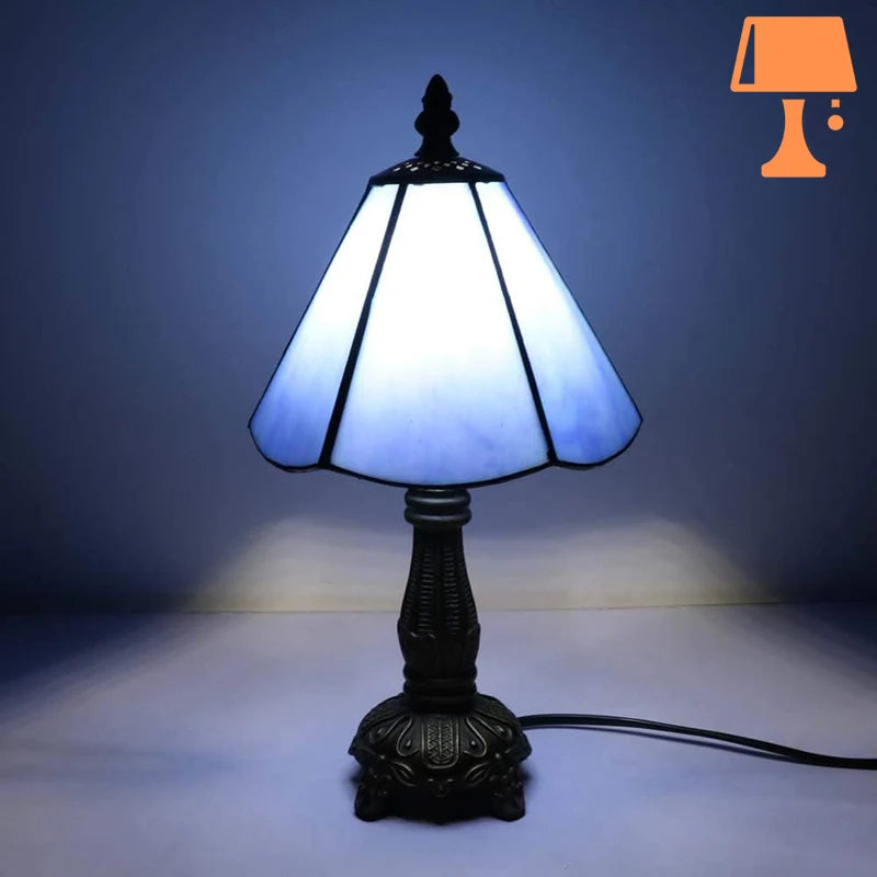 Lampe de Chevet Pâte de Verre Allumée