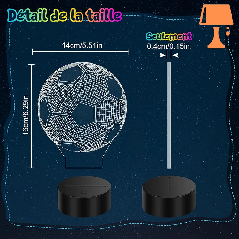 lampe de chevet petit garcon ballon mesure