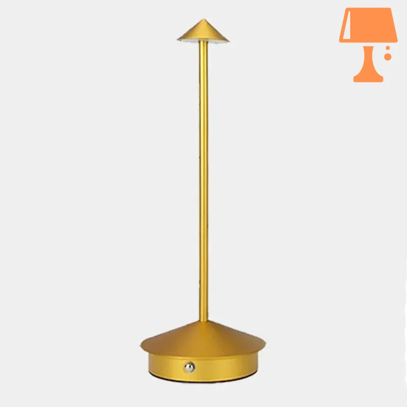 lampe de chevet petite dorée