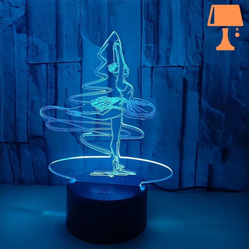 lampe de chevet petite fille danse